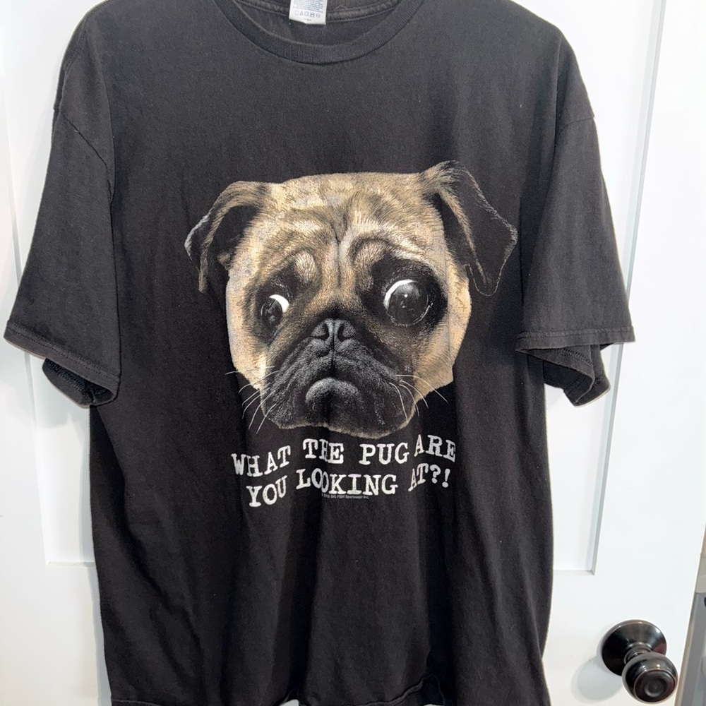 Delta Black Pug Face T-Shirt